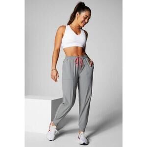 Fabletics The One Jogger in Shadow Grey Coral Crush Neon Women’s - Size XXL/1X